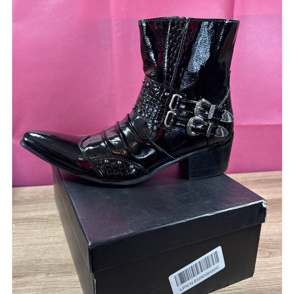 Rui Landed Ankle Boot for Men High Top Boot Slip On Style Genuine Leather Sz 44 main image 4